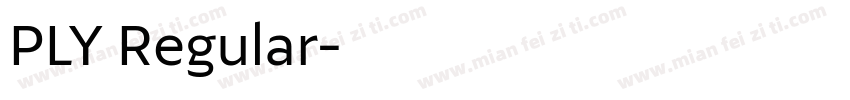 PLY Regular字体转换